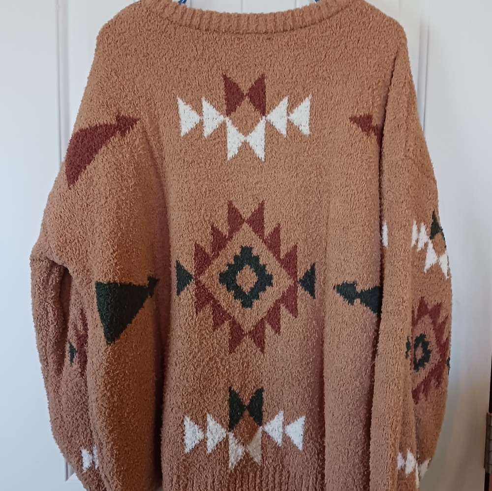 Heyson Heavy Weight Aztec Pattern Ultra Soft Sweater NWT Size 2XL - Picture 4 of 12